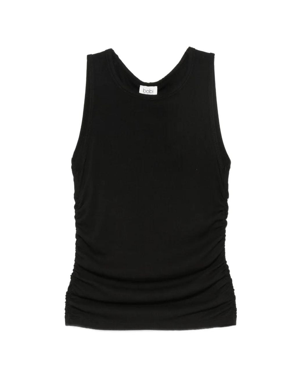 Bobi Black Ribbed Tank Top