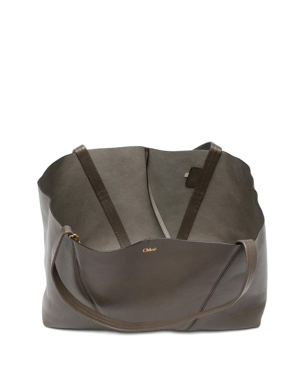 Borsa Tote Con Ciondolo di Chloé in Gray