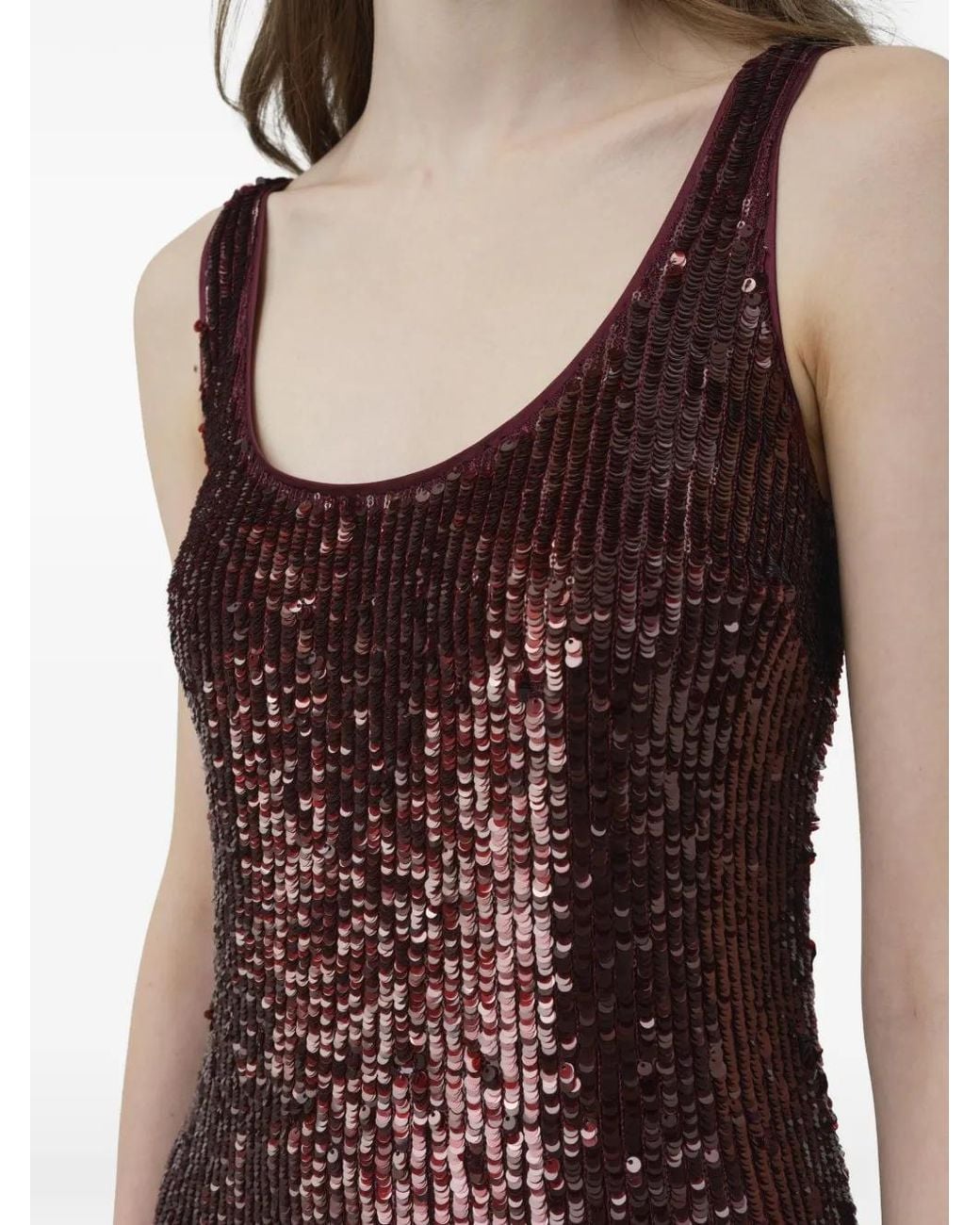 Jonathan Simkhai Purple Bex Sequin-Embellished Maxi Dress