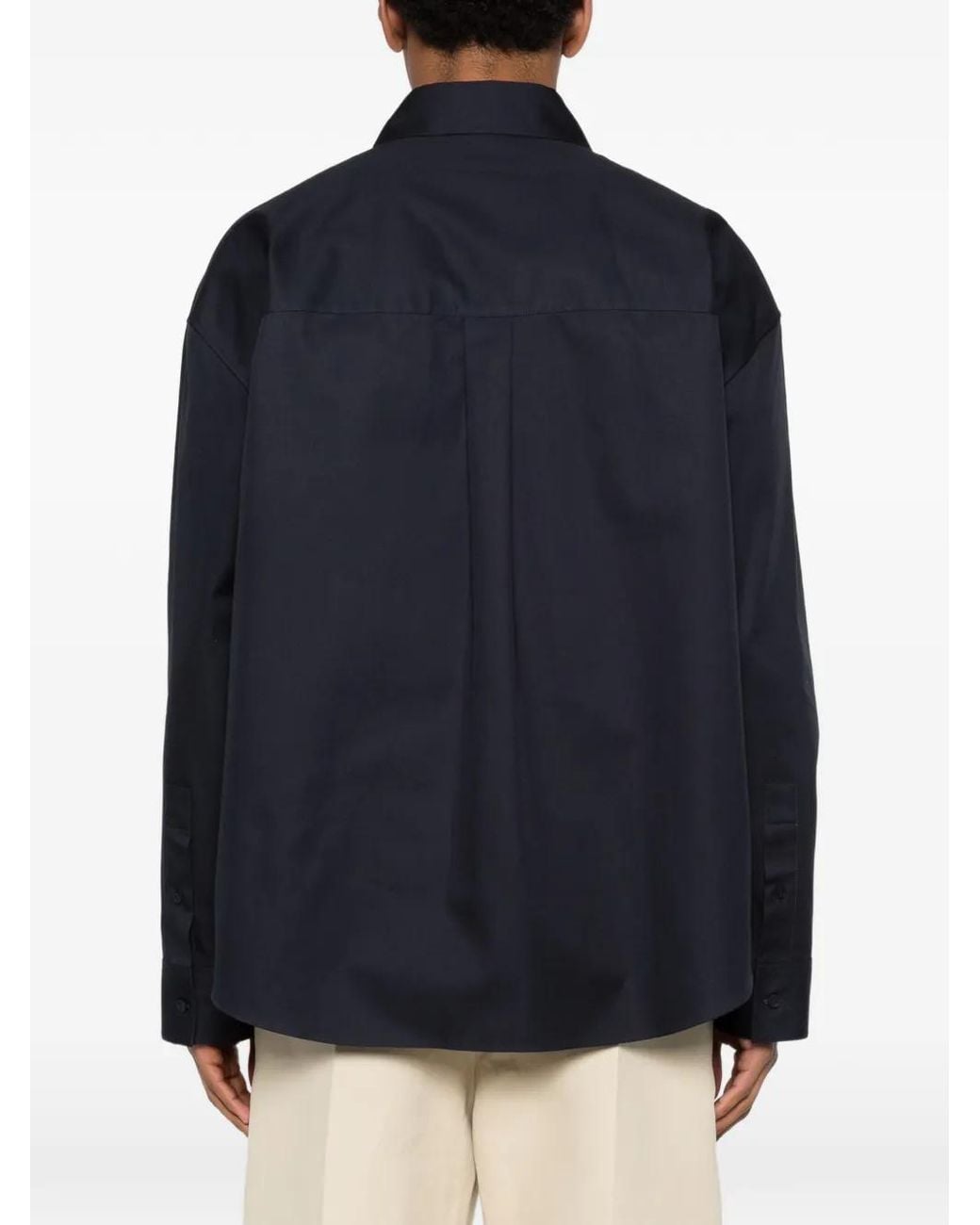 Loewe Blue Anagram Cotton Shirt for men