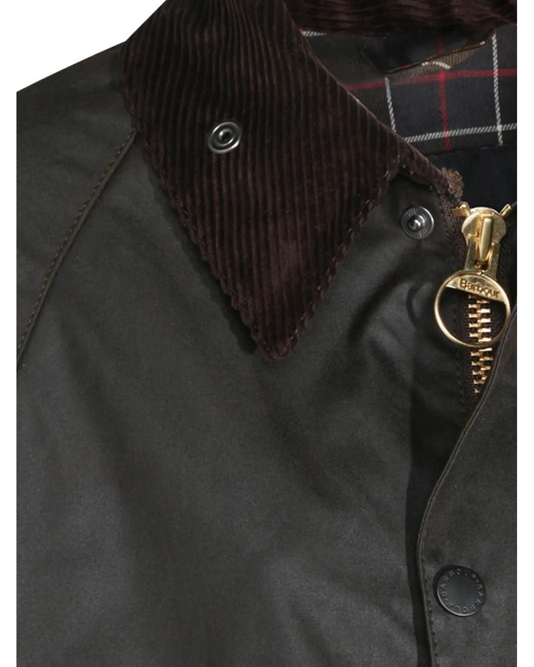 Barbour Black Oversized Bedale Waxed Jacket for men