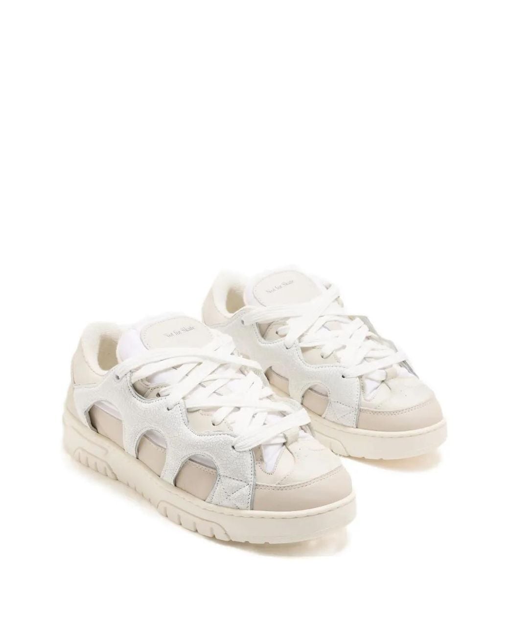 Paura White Cut-Out Sneakers for men
