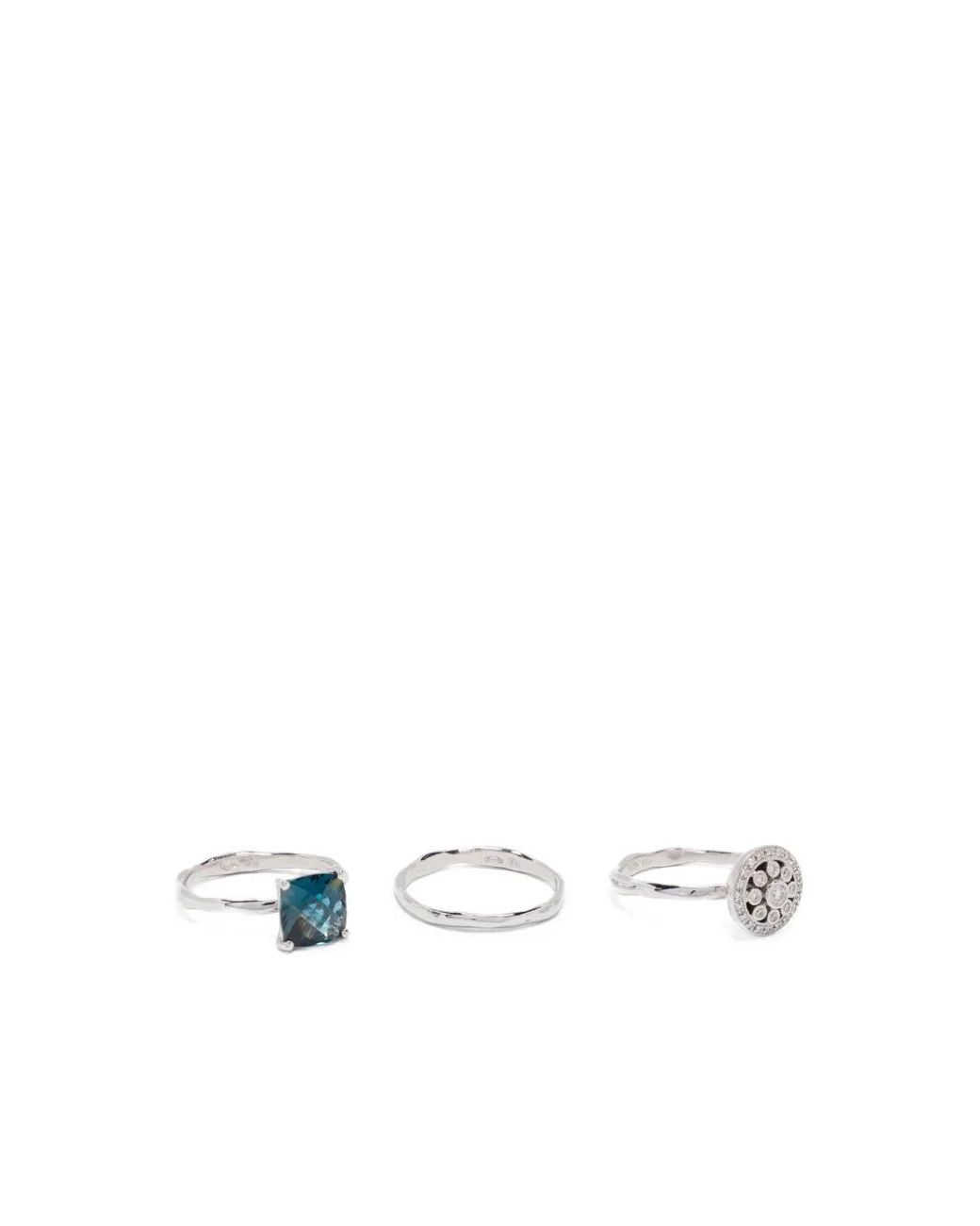 Wouters & Hendrix White 18K Topaz And Diamond Ring Set