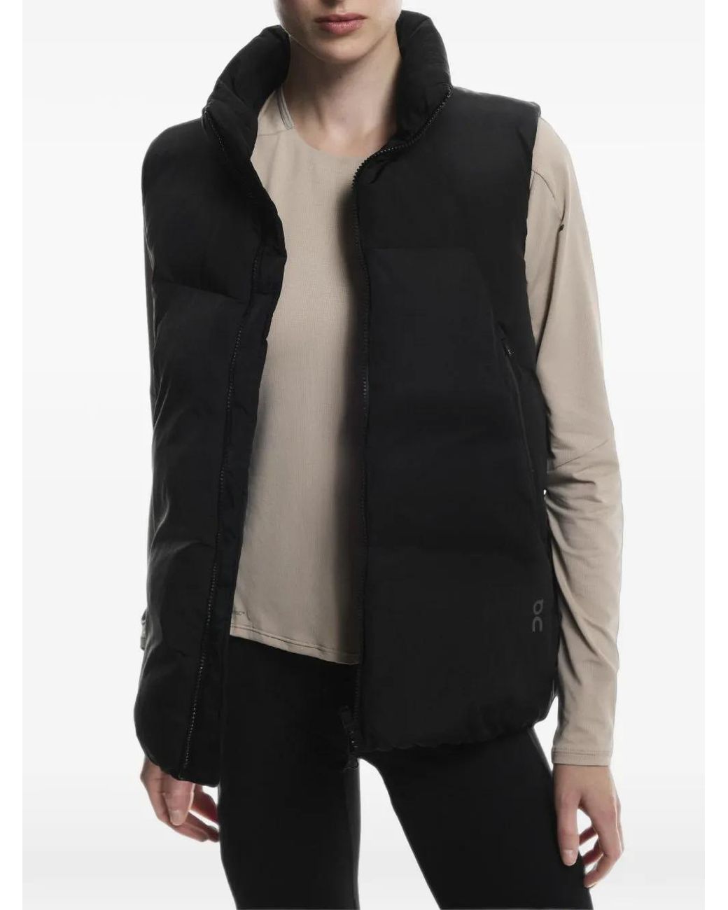 On Shoes Black Zip-Up Gilet