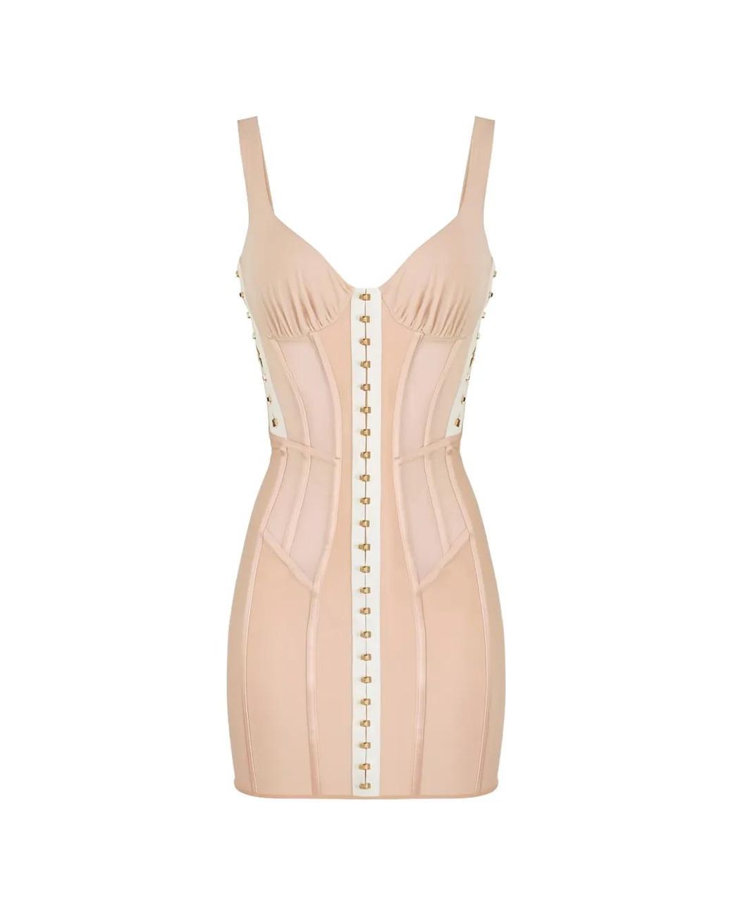 Elisabetta Franchi White Bustier Dress