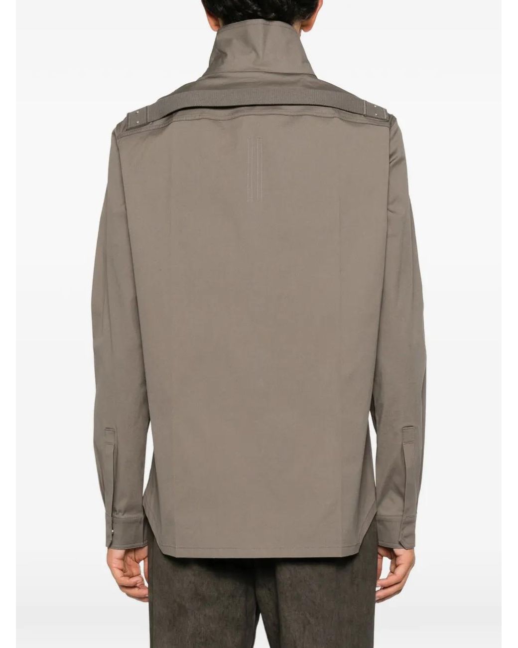Rick Owens Gray Tower Runway Outershirt for men