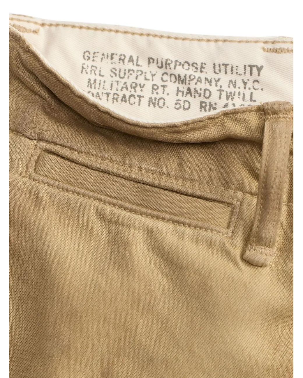 RRL Natural Paint-Splatter Cotton Trousers for men