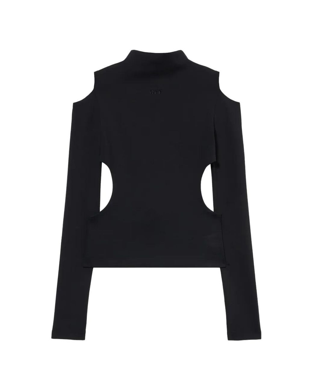 Off-White c/o Virgil Abloh Blue Pull À Découpes Sleek Meteor