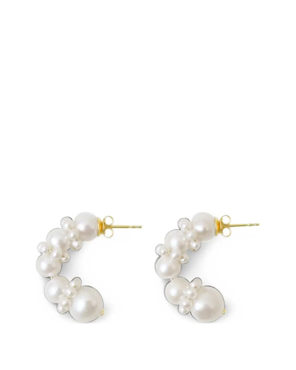 COMPLETEDWORKS White Birds Of A Feather Pearl Earrings