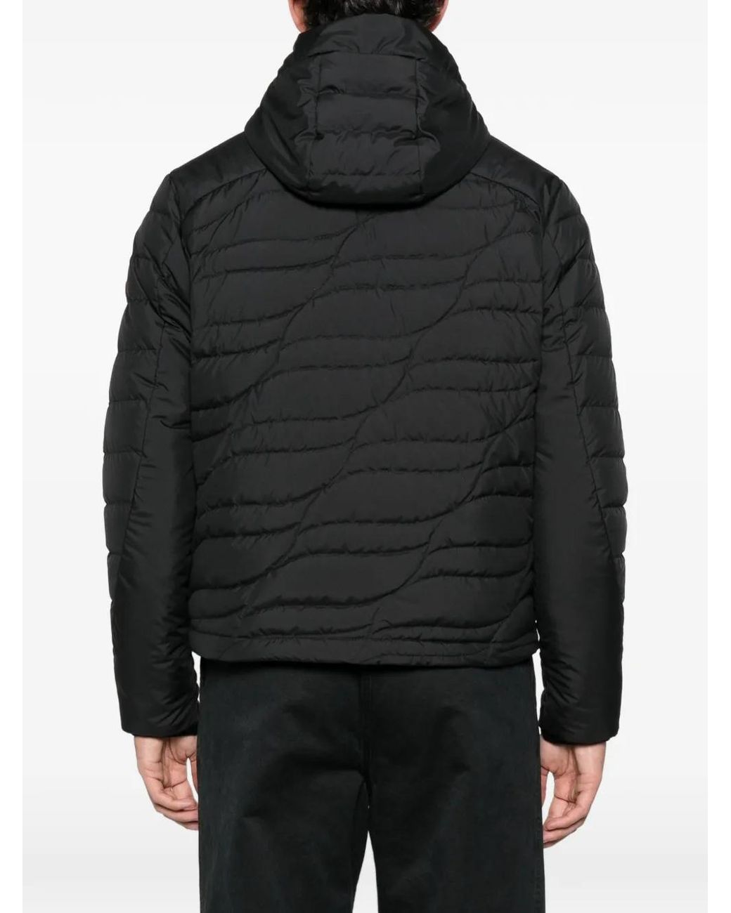 Moncler Black Chitu Logo-Patch Jacket for men