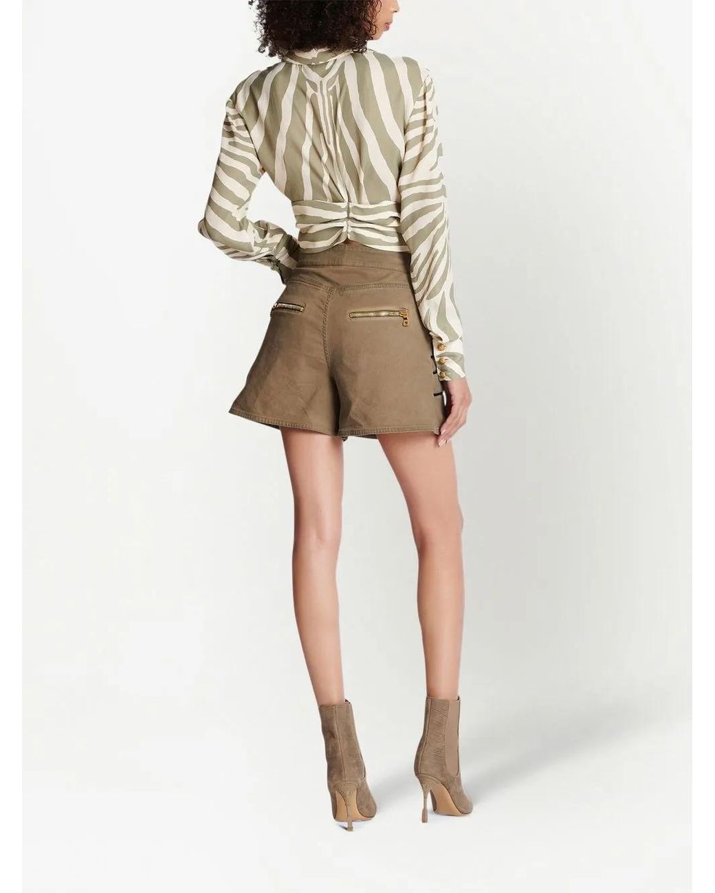 Balmain White Zebra Shirt