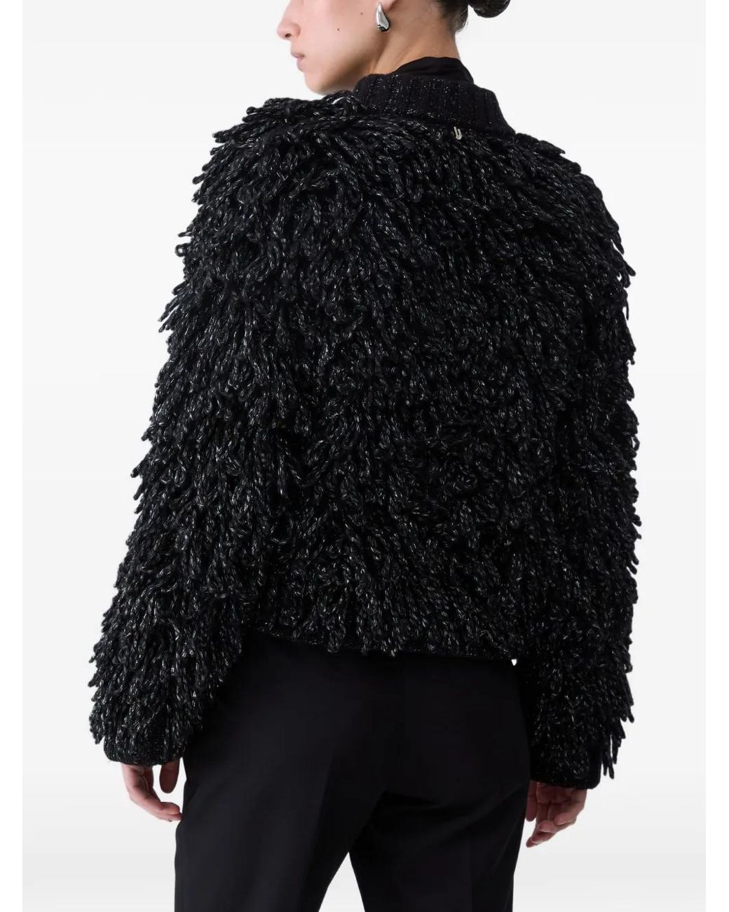 Liu Jo Black Veste En Maille Douce