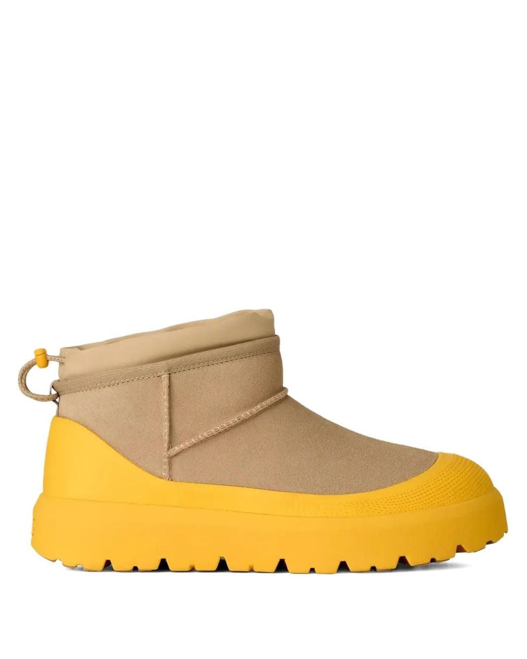 ゆ*き様 YELLO SNUG PLATFORM SHORT BOOTS XL UGG Short Weather Hybrid Fold-Over Platform Boots in Yellow | Lyst