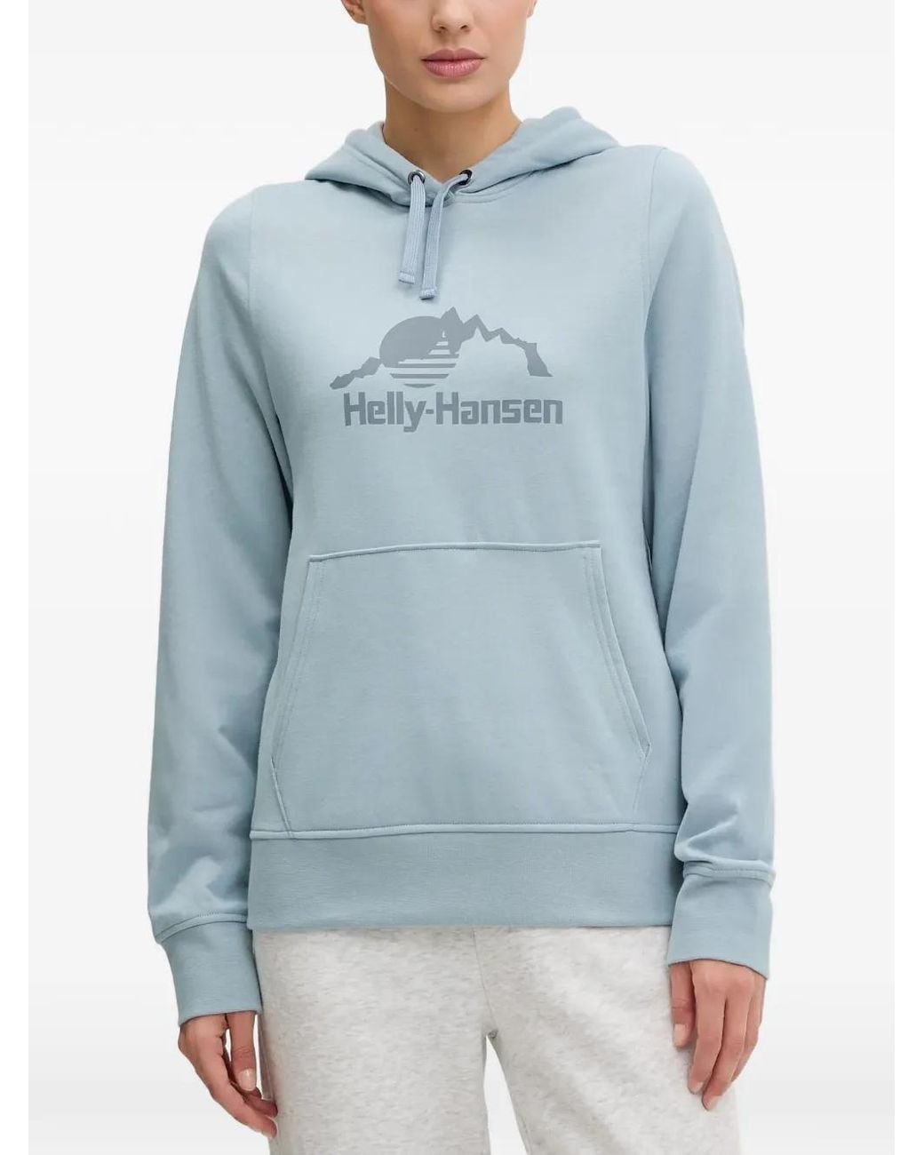 Helly Hansen Blue Logo-Print Hoodie