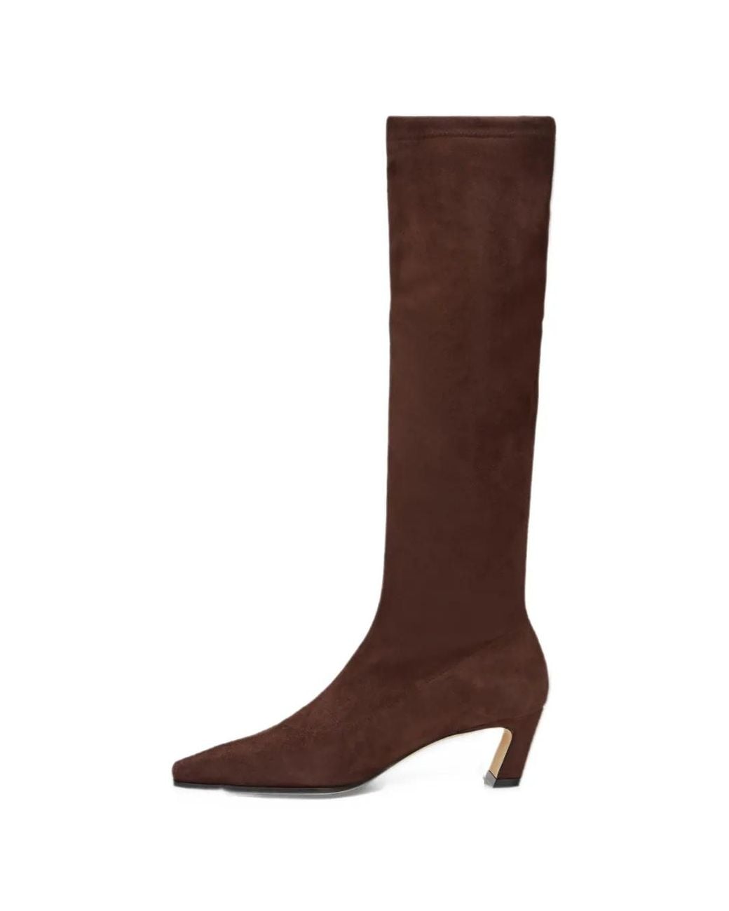 Stuart Weitzman Brown Stassi Stretch Knee-High Boots