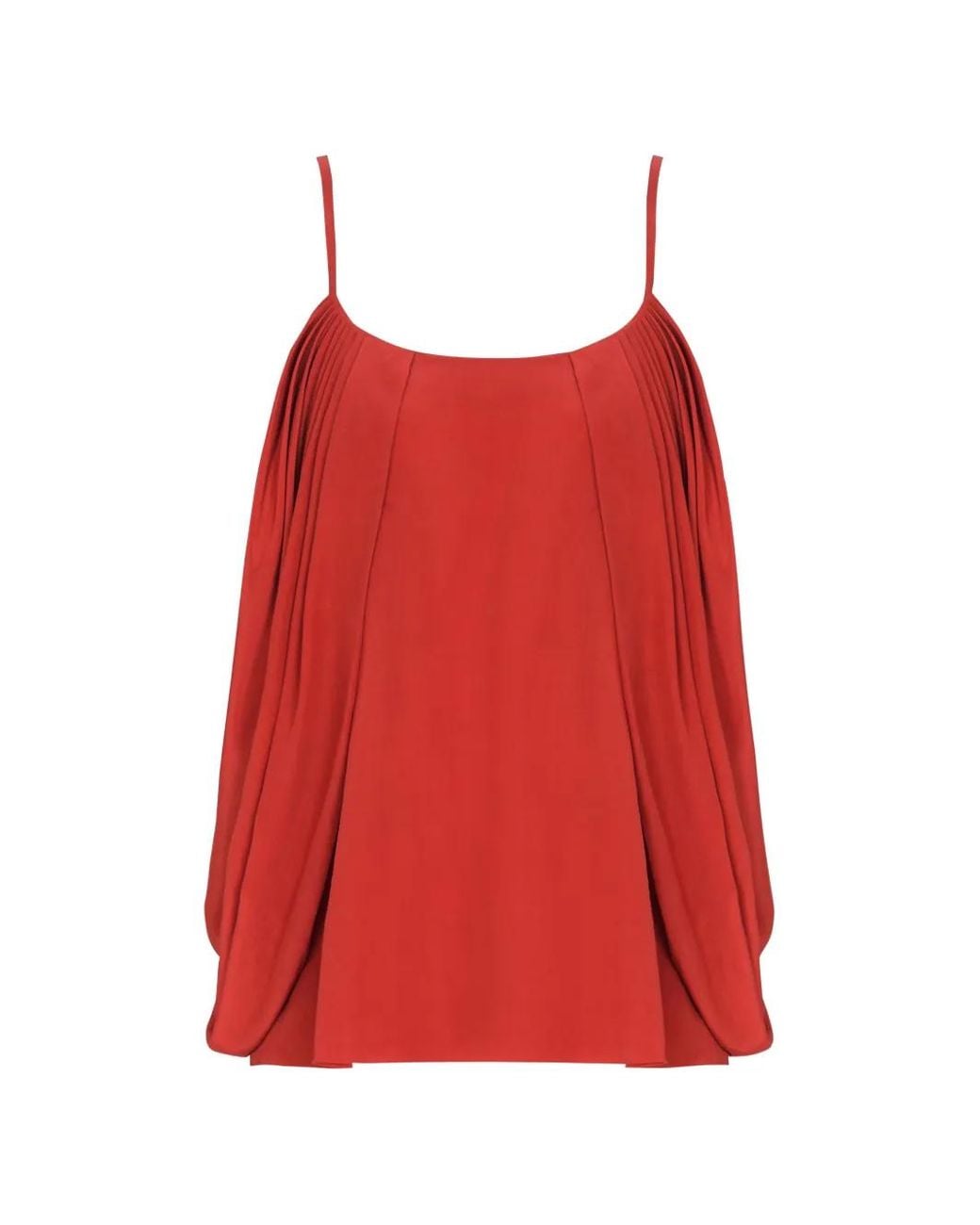 Balmain Gedrapeerde Blouse in het Red