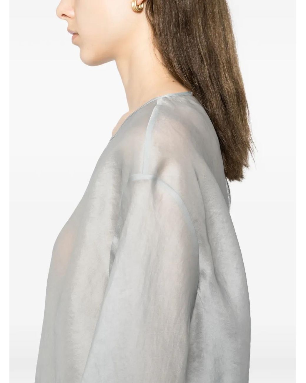 YEAREAST Zijden Blouse in het White