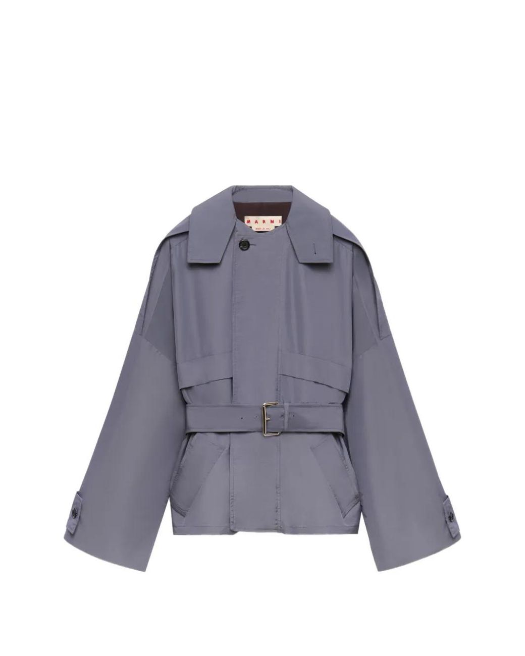Marni Purple Nylon Blouson With Belt