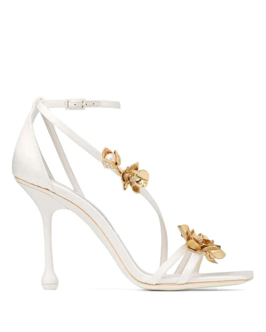 Jimmy Choo Metallic 95Mm Zea Sandals