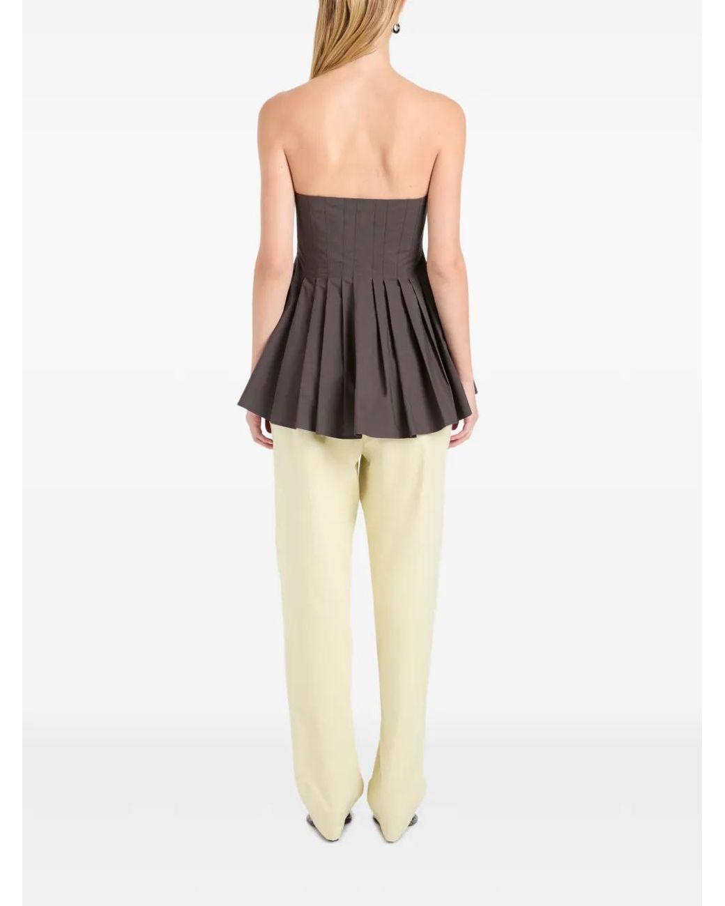 Proenza Schouler Brown Avine Top