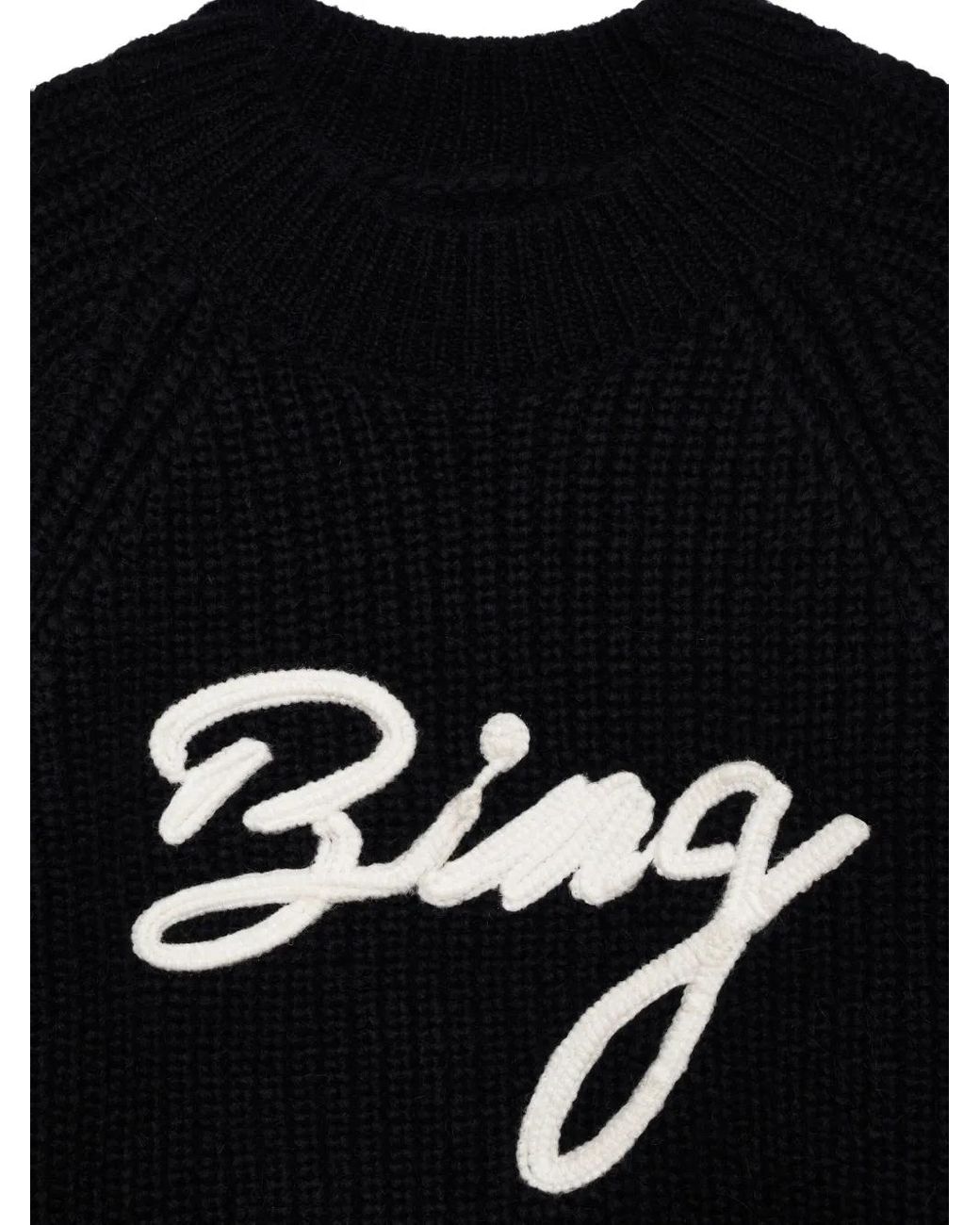Pull À Logo Brodé Anine Bing en coloris Black