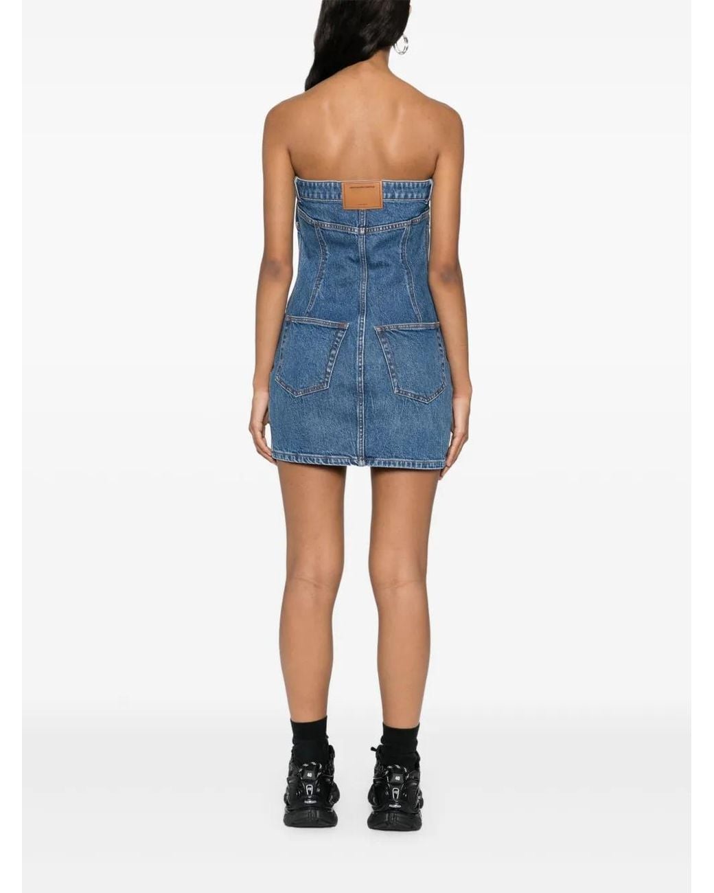 Alexander Wang Blue Denim Mini Dress