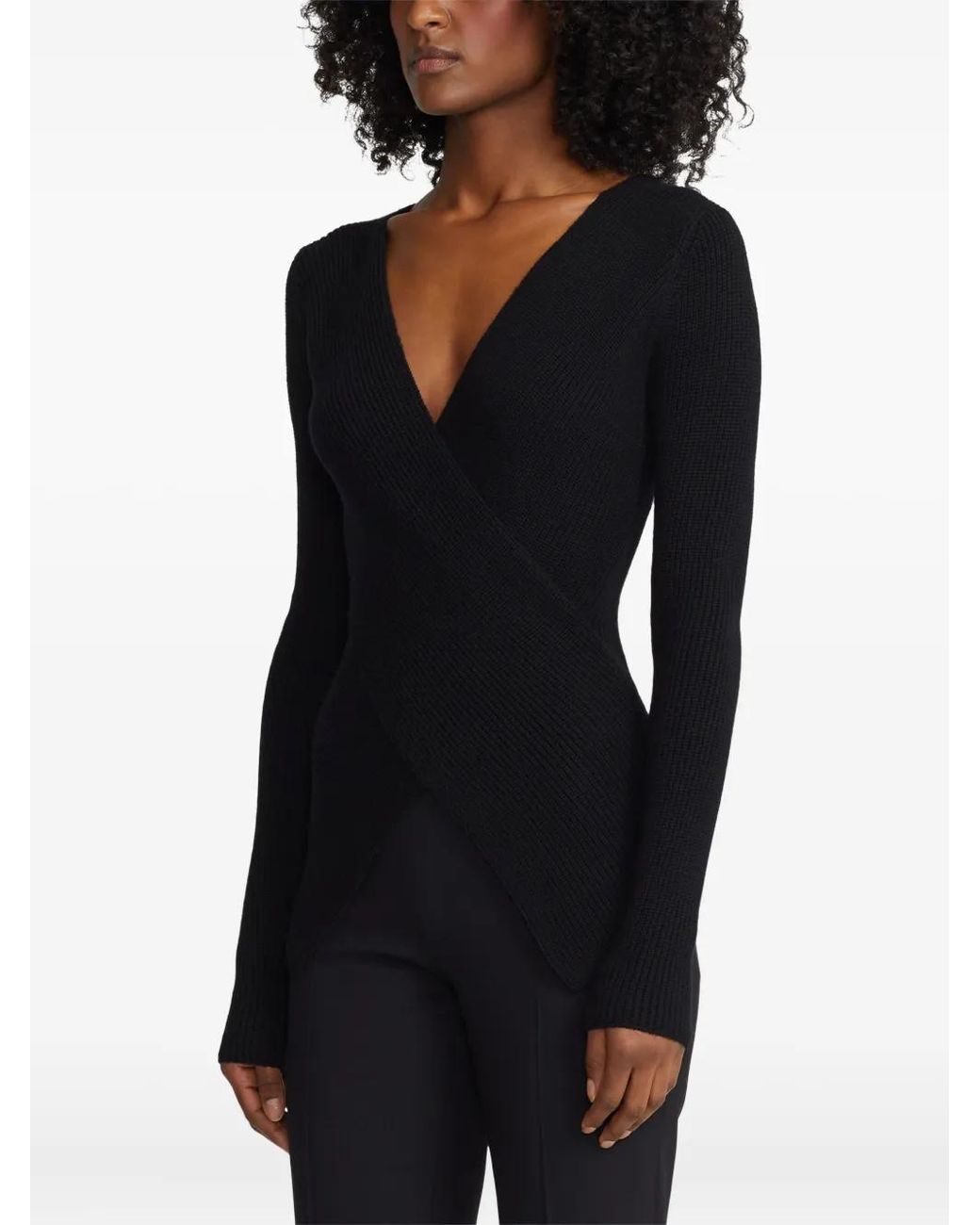 Ralph Lauren Black V-Neck Top