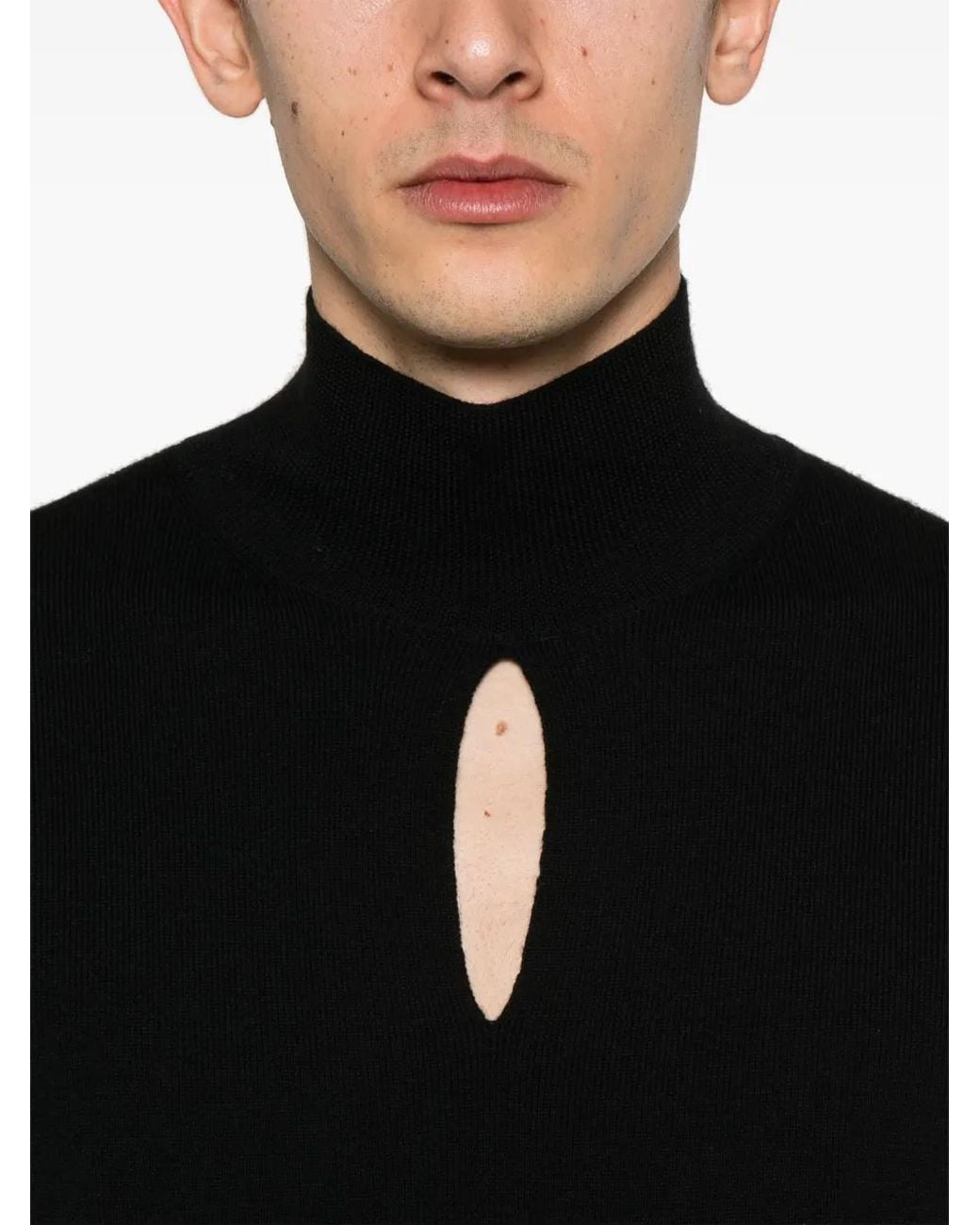Mugler Pullover Mit Cut-Out in Black für Herren
