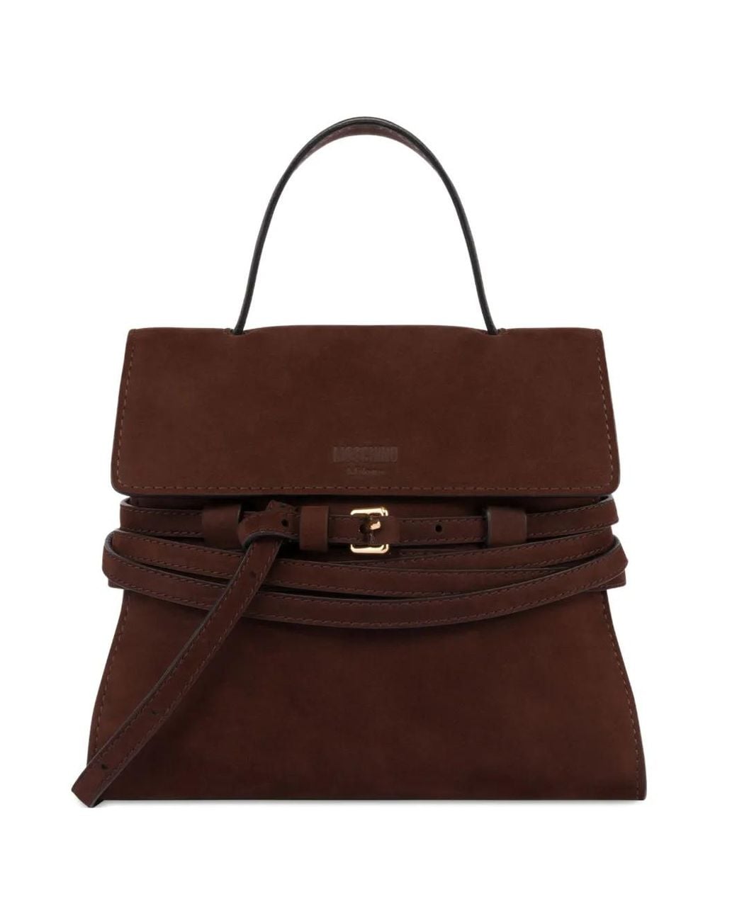 Moschino Brown Tie Me Small Hand Bag