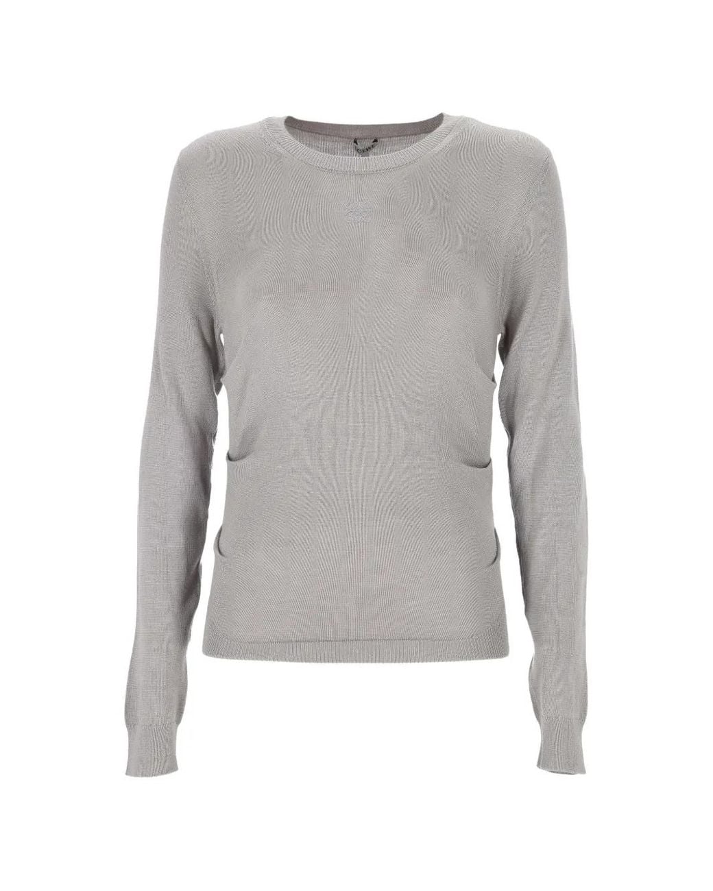 Loewe Gray Draped Sweater