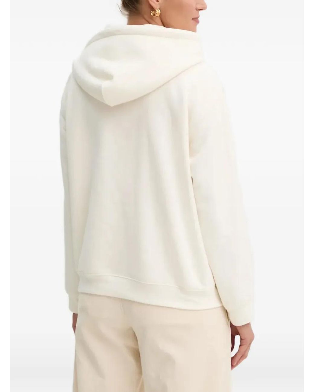 Levi's White Drawstring Hoodie