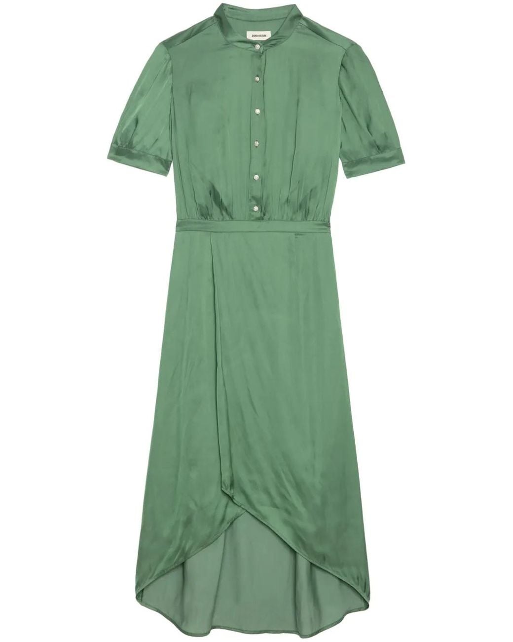 Zadig & Voltaire Green Rimaz Midi Dress