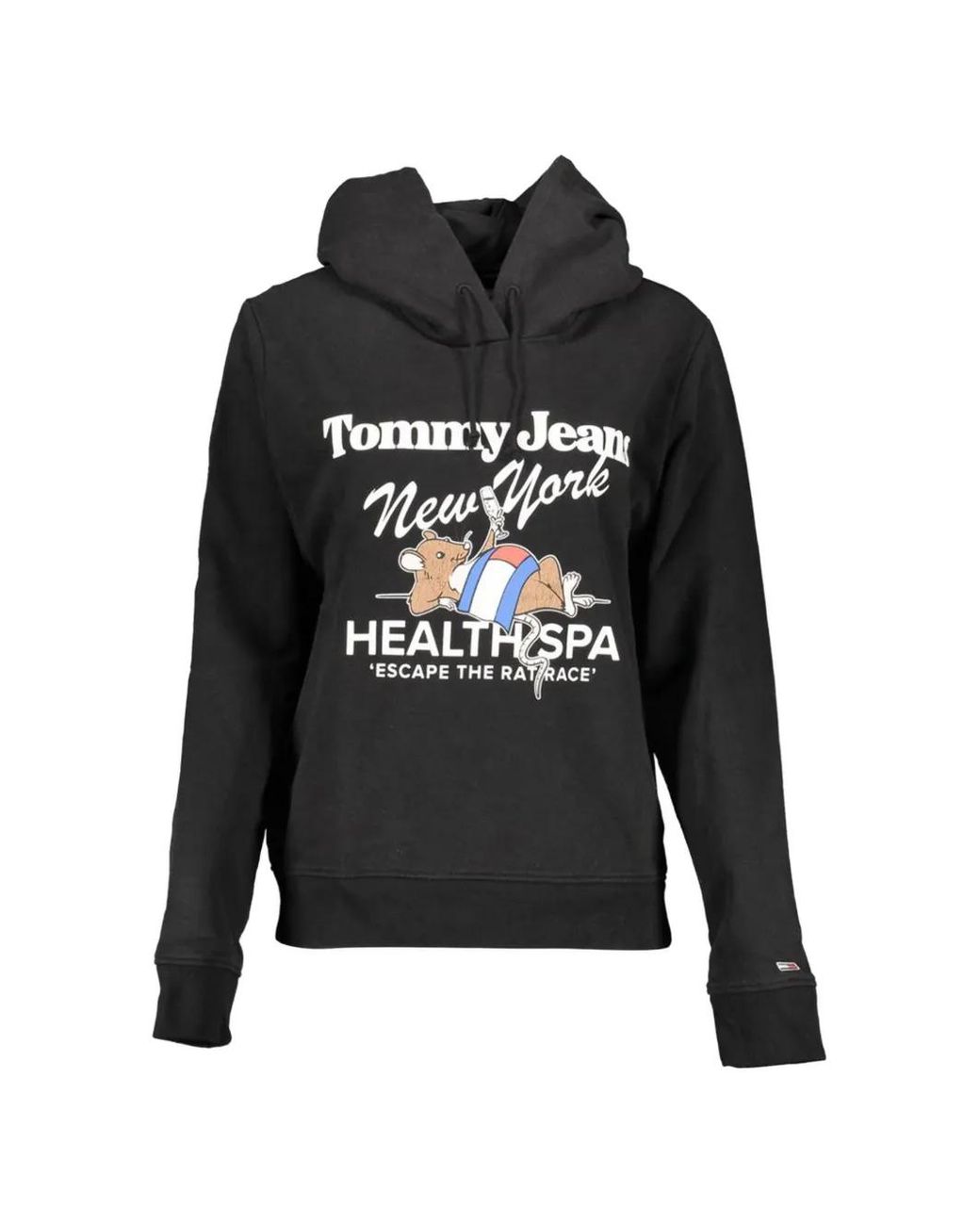 Tommy Hilfiger Black Graphic-Print Hoodie