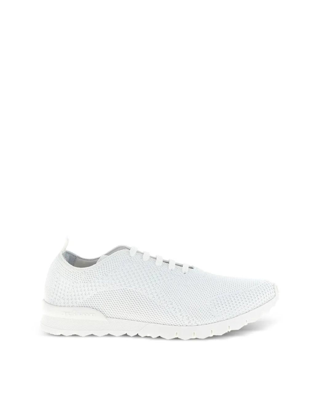 Kiton White Fits Knit Sneakers for men