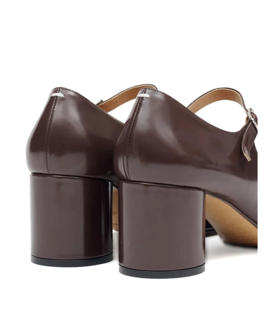 Maison Margiela Brown Tabi Leather Pumps