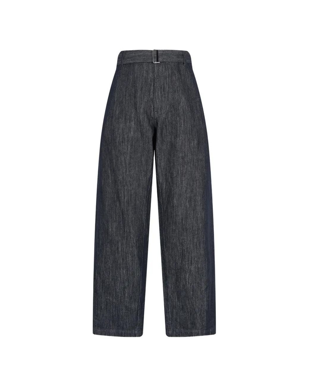 CROQUIS Black Pantalon Ample À Taille Ceinturée for men
