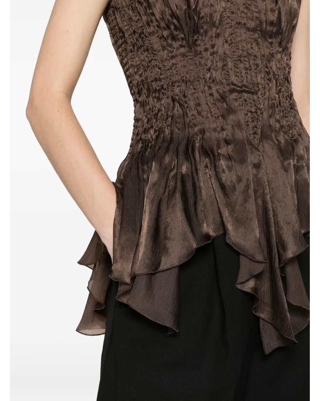 Aje. Brown Nisha Bustier