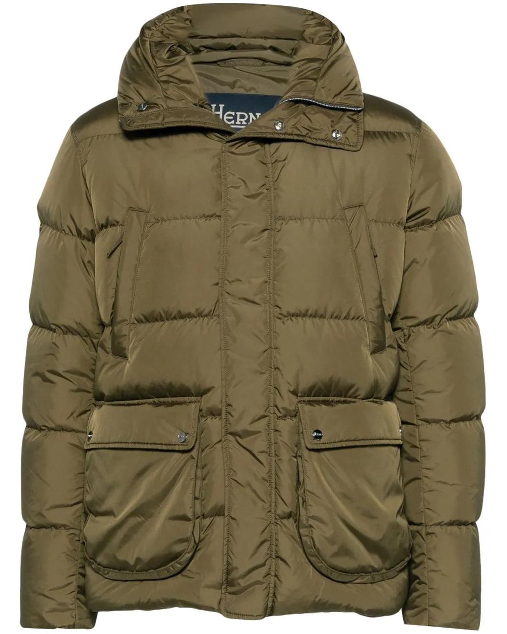Doudoune À Capuche Herno pour homme en coloris Green