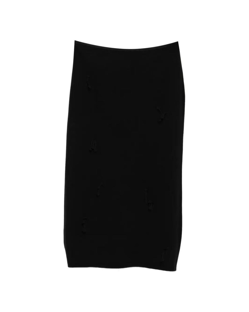 JNBY Black Arrow-Embellished Midi Skirt