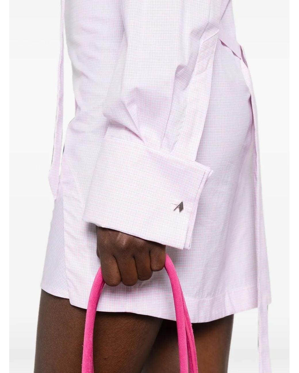 The Attico White Robe Courte Blanche Et