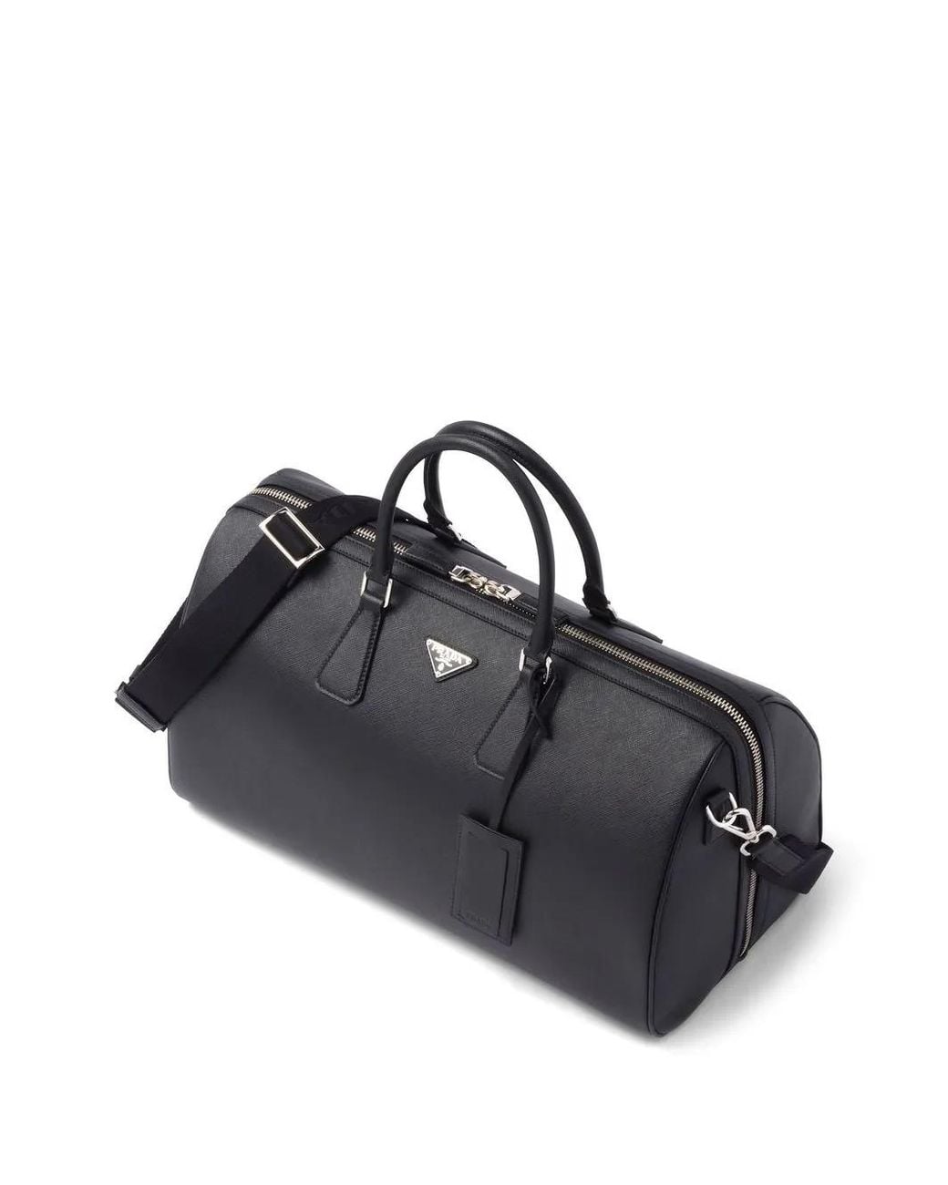 Prada Black Saffiano Leather Travel Bag for men