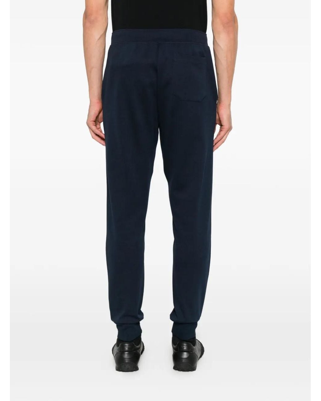 Polo Ralph Lauren Blue Drawstring-Waist Logo-Embroidered Track Pants for men