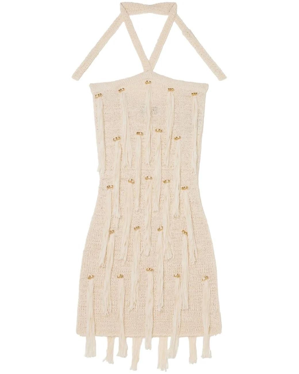 Alanui Cape Jasmine Mini-Jurk in het Natural