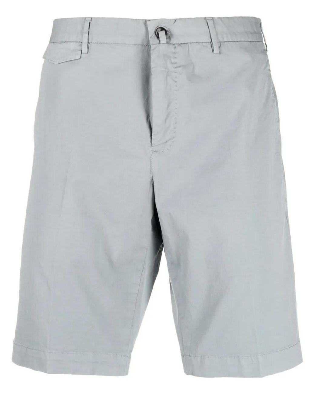 PT Torino Gray Knee-Length Bermuda Shorts for men