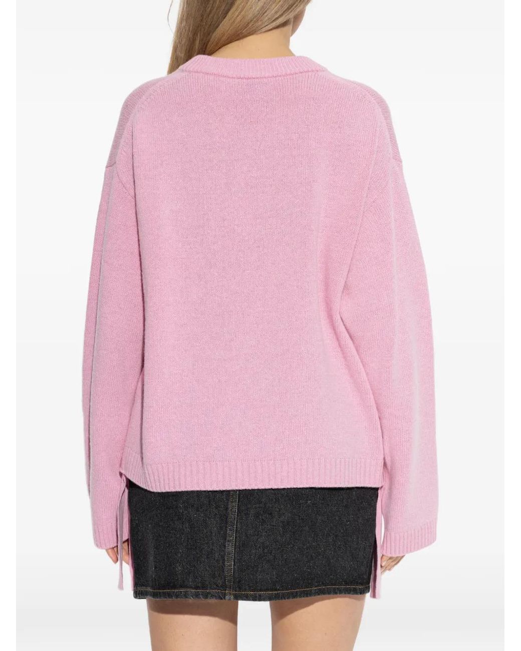 Ganni Pink Wool Mix Sweater