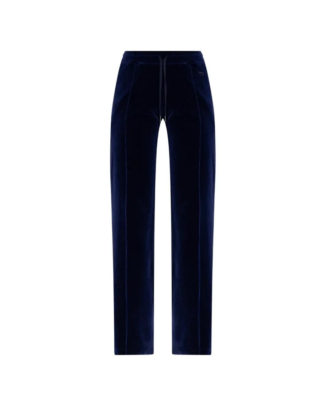Tom Ford Blue Drawstring-Fastening Panelled Trousers