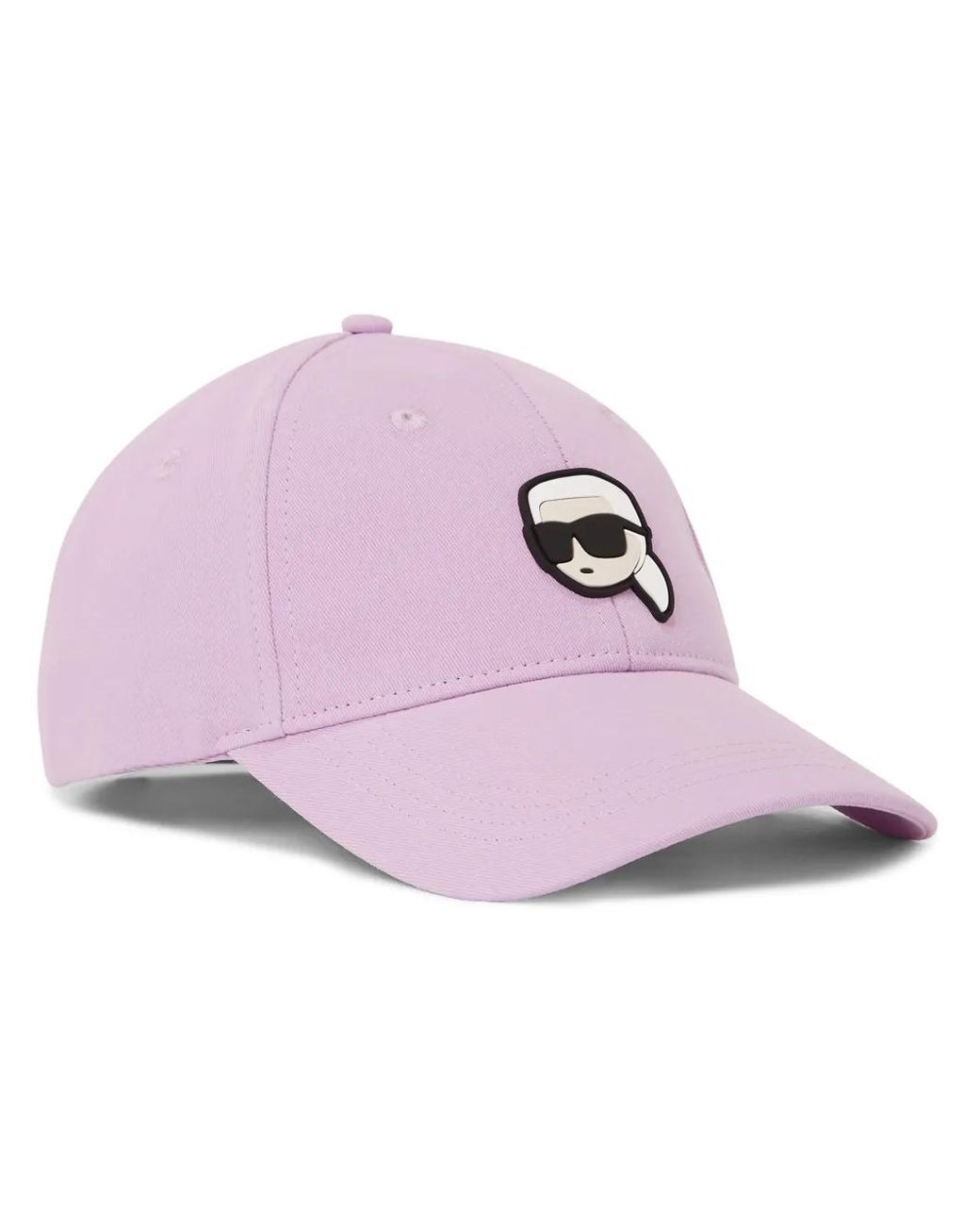 Karl Lagerfeld Purple Ikon Baseball Cap