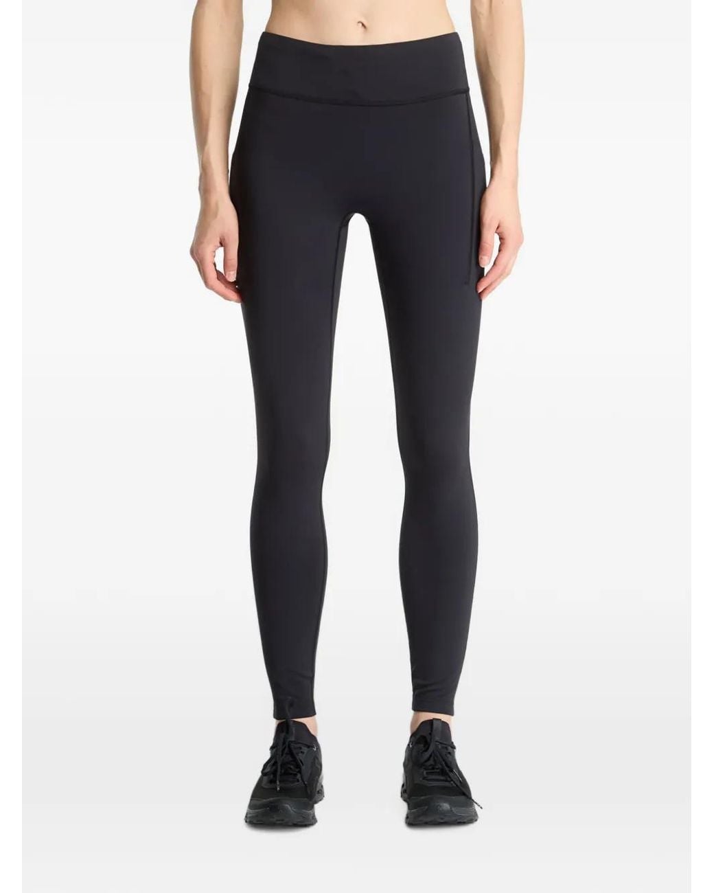On Shoes Blue Performance Tights Winter Leggings
