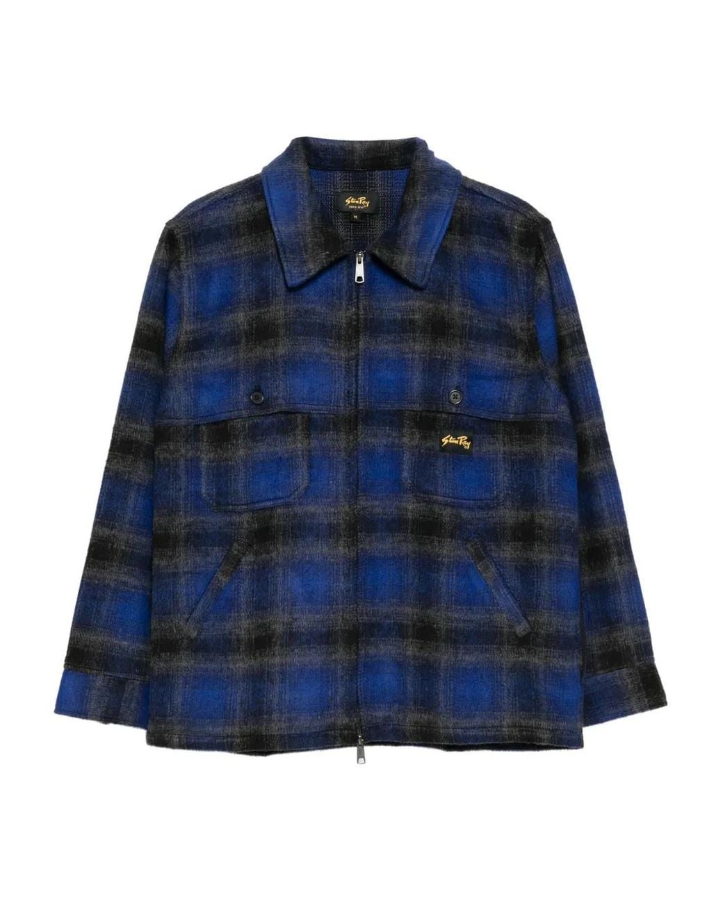 Chaqueta Mackinaw Stan Ray de hombre de color Blue