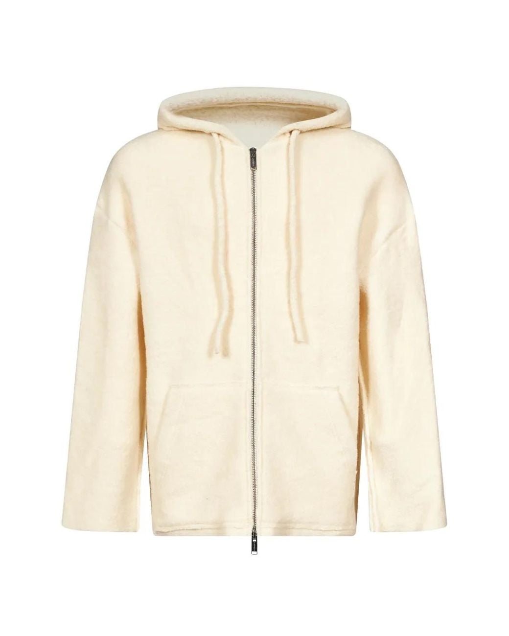 Laneus Natural Zip-Up Hoodie for men